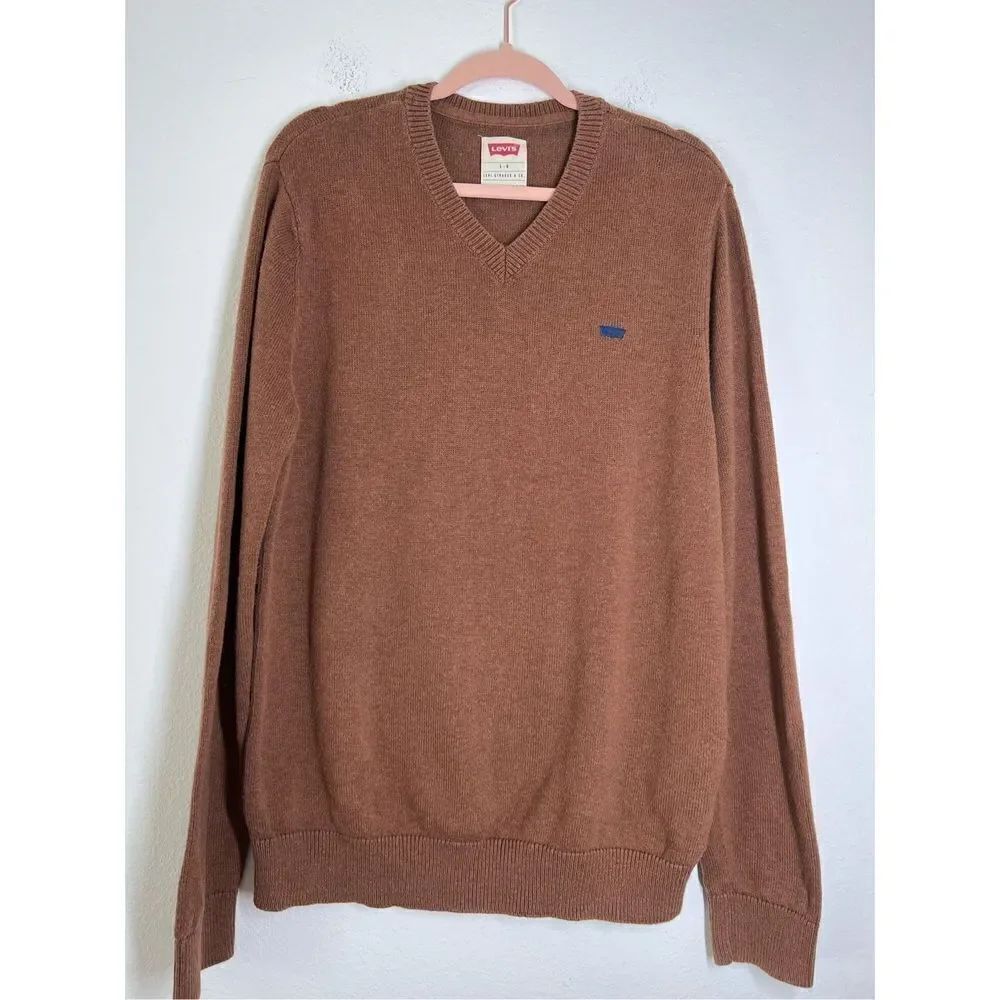 Levi’s Vneck Classic Cotton Men’s Sweater Size L